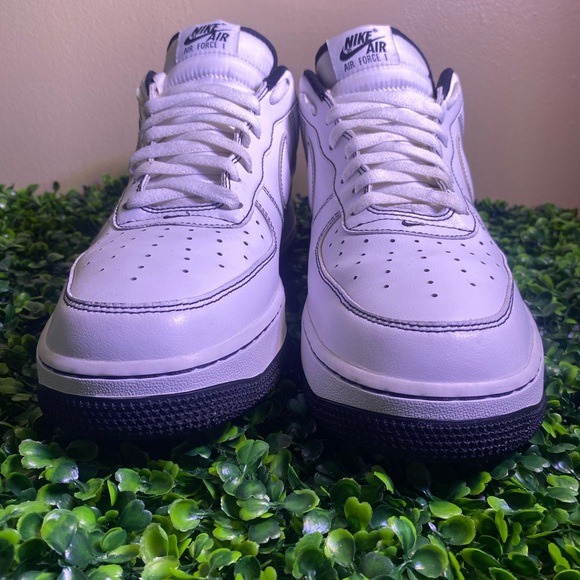 🔥 NIKE AIR FORCE 1 LOW ‘07 CONTRAST STITCH BLACK WHITE SNEAKER MEN 13 CV1724-103 - Picture 3 of 9